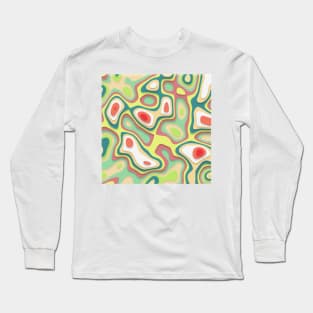 Liquid swirls in beautiful pastel colors Long Sleeve T-Shirt